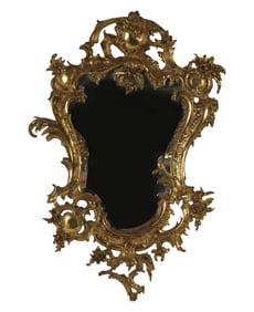 A Rococo-Style Cartouche Mirror