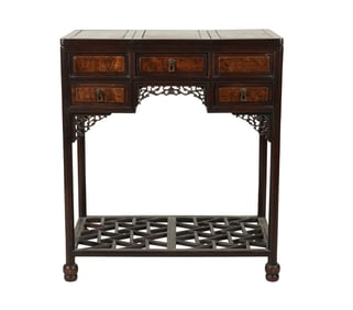 A Chinese Mixed Woods Dressing Table