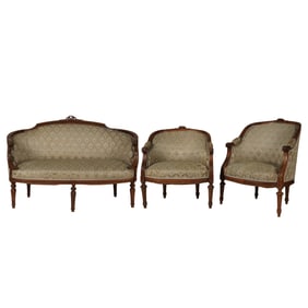 A Louis XVI-Style Three-Piece Salon Suite