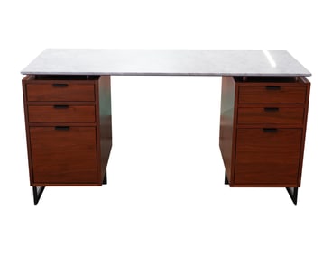 A Contemporary Marble Top Writing Desk