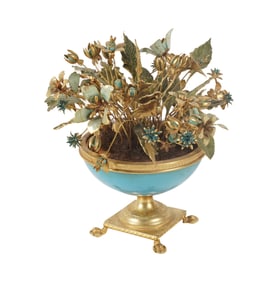 An Enamel and Gilt Metal Centerpiece