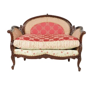 A Contemporary Rococo Revival-Style Settee