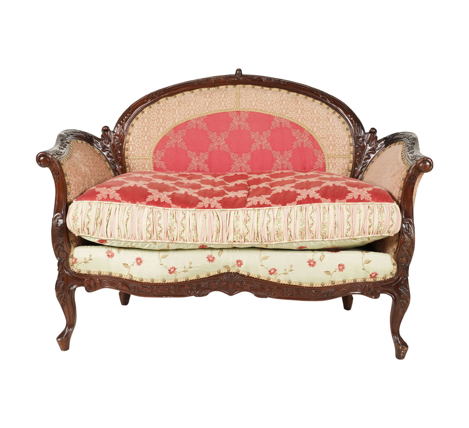 A Contemporary Rococo Revival-Style Settee (1 of 9)