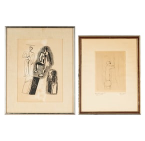 Two Works: Bonnard, Baigneuse and After Pablo Picasso, Helene Chez Archimede