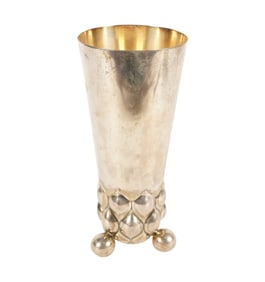 A German Jugendstil 800-Silver Vase