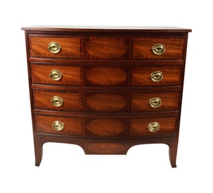 A Baker Federal-Style Bowfront Chest of Drawers