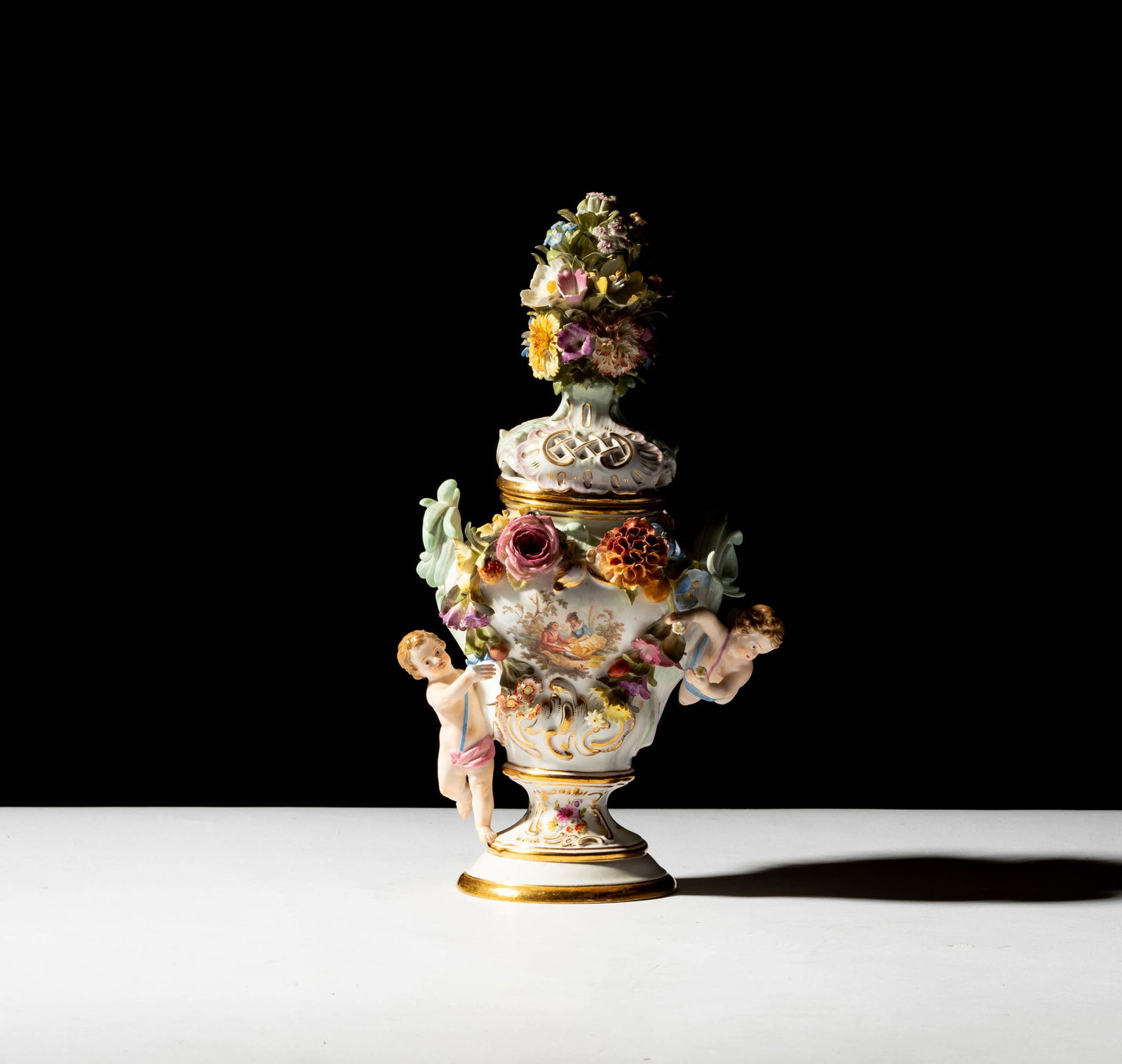 A Meissen Porcelain Figural Covered Urn (1 of 14)
