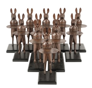 A Set of Rabbit-Form Cardholders