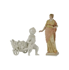 Two KPM Porcelain Figures