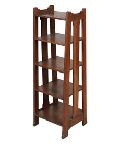 A Stickley Brothers Oak Magazine Stand / Bookshelf 4743