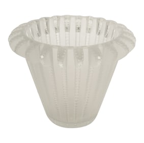 A Lalique Royat Glass Vase