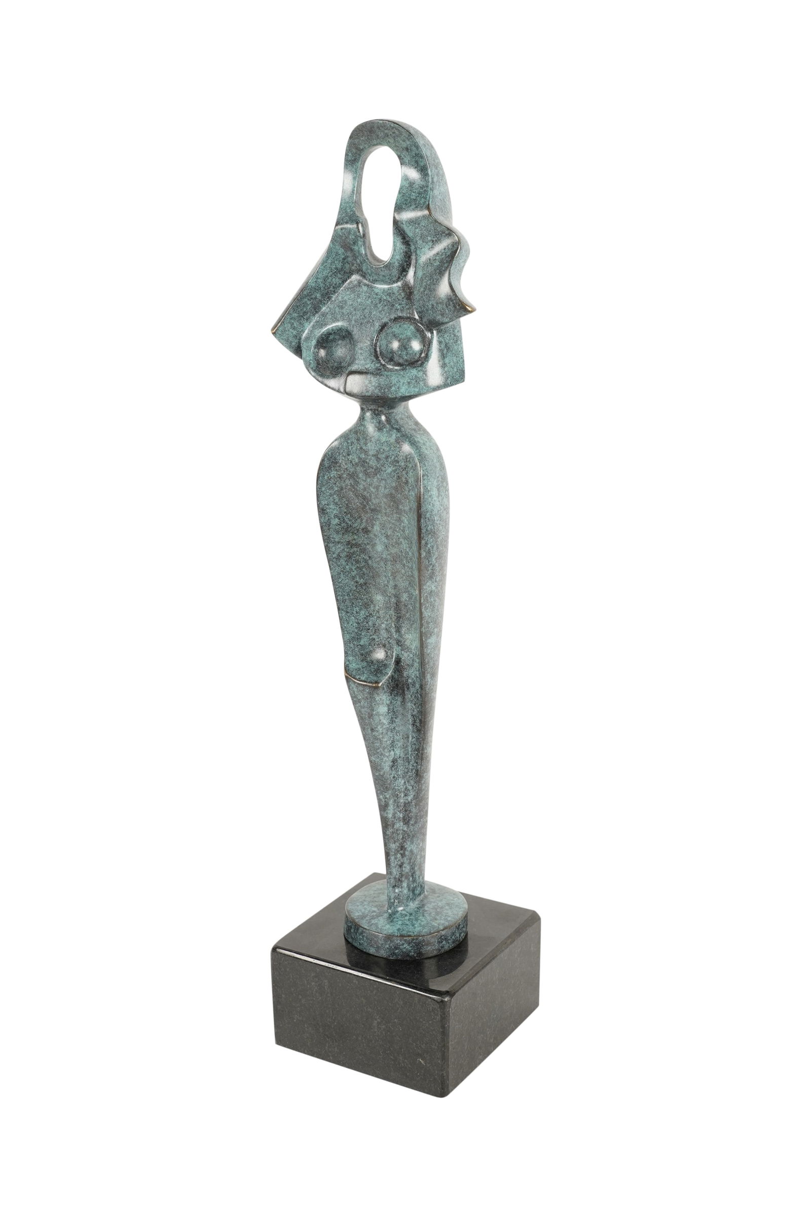 After Alexander Archipenko, 1887-1964, Egyptian Motif: After Alexander Archipenko 1887-1964 Egyptian Motif bronze, mounted to plinth inscribed "Archipenko" in casting Overall: 15 1/2 x 4 in. (39.4 x 10.2 cm.) high Provenance: The Estate of Amalia Wechselm