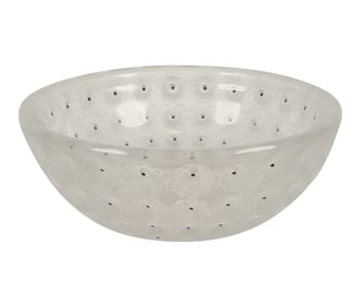 A Lalique Nemours Glass Bowl