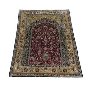 A Persian Prayer Rug 5'2" x 3'5"