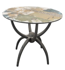 A Modernist Round Spider Table