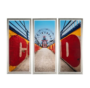 A Coney Island Ferris Wheel Triptych Photographic Print