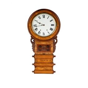 A Marquetry Wall Clock