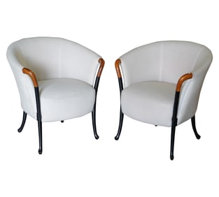 Umberto Asnago for Giorgetti Progetti: Pair of Armchairs