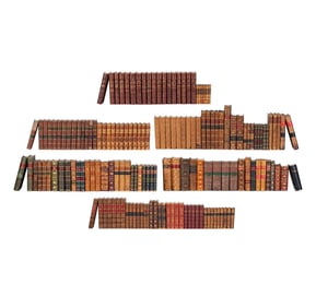 A Group of Leather-Bound Books