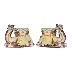 A Pair of Italian Ceramic Garden Seats