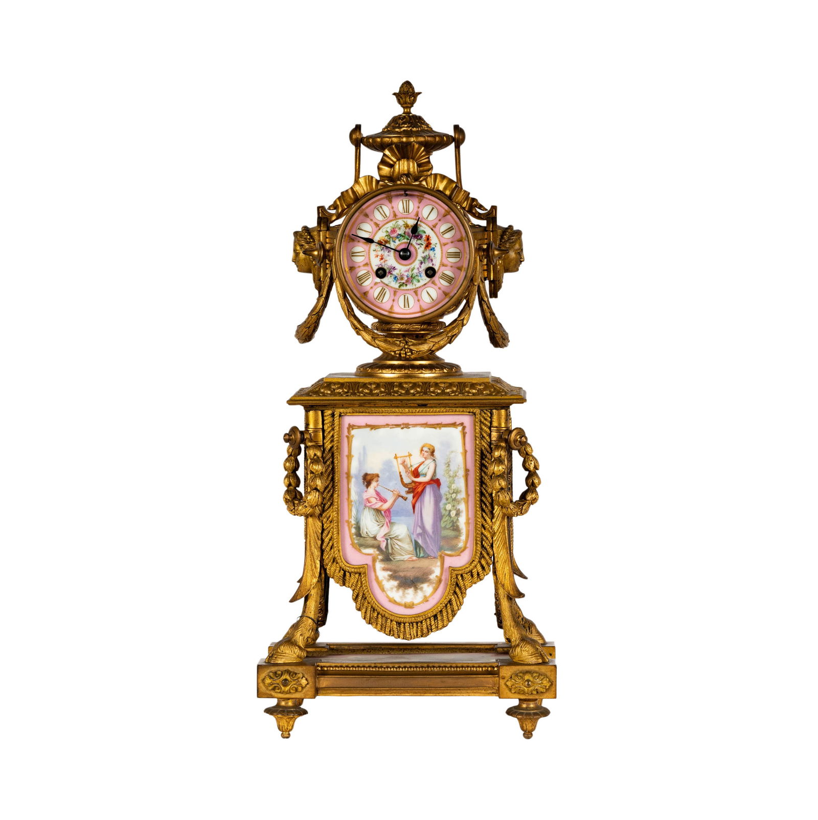 A French Porcelain-Inset Mantel Clock (1 of 17)