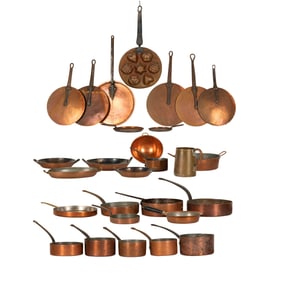 A Collection of Copper Cookware