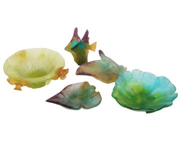 A Group of Daum Pate de Verre
