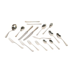 An American Sterling Flatware Service for Eight