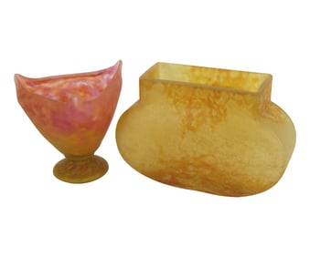 Two Art Glass Vases