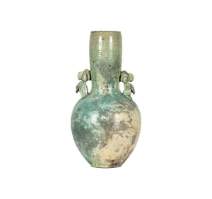 A Large Chinese Green-Glazed Vase