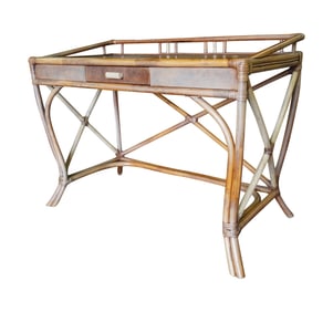Attributed to Tommi Parzinger: Rattan Desk