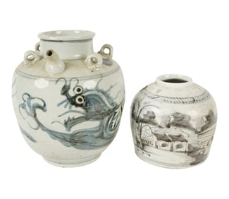 Two Asian Ceramic Vessels