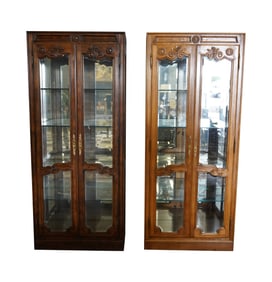 A Pair of Provincial-Style Vitrine Cabinets