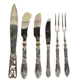 Four Pieces of German .800-Silver Flatware