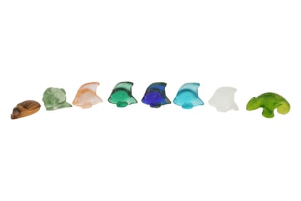 A Group of Lalique Glass Animal Figures