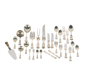 A Reed and Barton Sterling Flatware Service for Eight