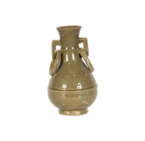 A Chinese Celadon-Glazed Vase