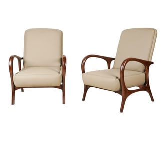 A Pair of Mid-Century-Style Armchairs