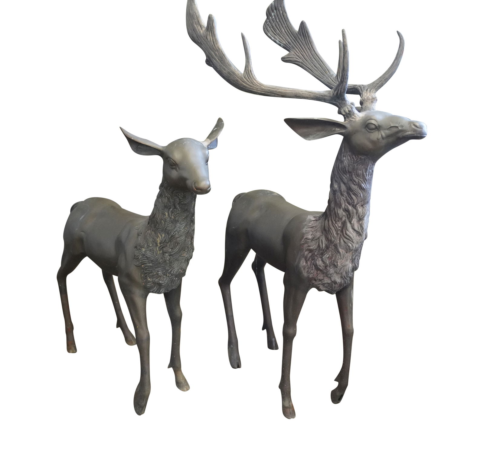 A Pair of Large Deer Figures (1 of 11)