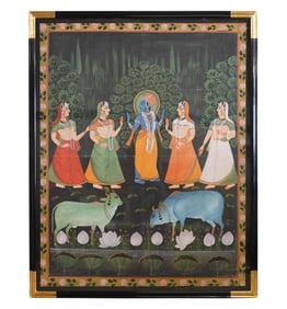 An Indian Painted Panel