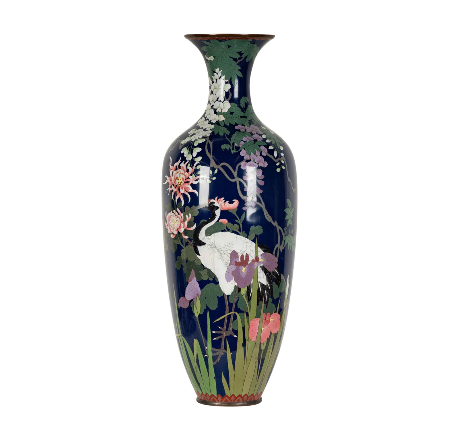 A Chinese Cloisonne Floor Vase (1 of 12)