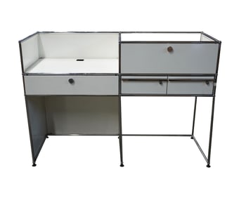 A USM Haller Bookcase Work Station