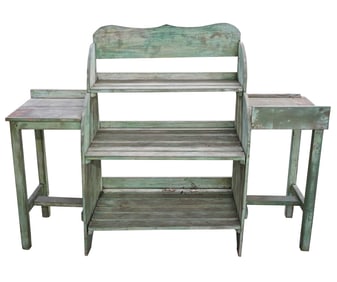 A Painted Pine Plant Stand