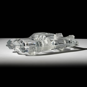 A Daum Glass Model of a Cadillac El Dorado