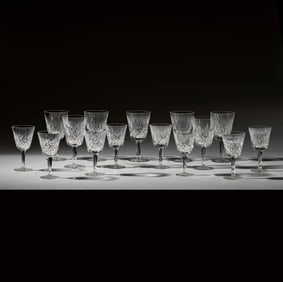 A Set of Waterford Lismore Crystal Stemware
