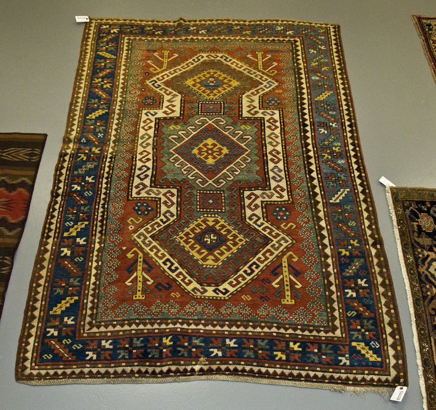 SEWAN KAZAK THROW RUG: 7'9" x 5'1"