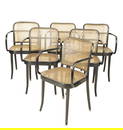 A Set of Six Stendig Bentwood Armchairs