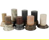 Eight Grand Tour-Style Stone Columnar Table Ornaments