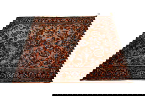 A Persian Rug 6'2" x 5'5": wool on cotton6'2" x 5'5"Notes: This item does not qualify for in-house shipping. Please see our preferred shippers' list for quotes or arrange for local pickup. https://www.abell.com/buy-sell/how-to-