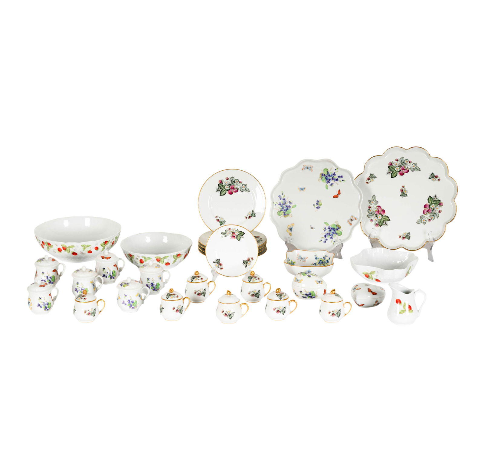A Group of Limoges Porcelain: various makers, including Bernardaud[28 pieces]Notes: This item does not qualify for in-house shipping. Please see our preferred shippers' list for quotes or arrange for local pickup. https://www.abel